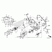 Схема узла: Правая крышка картера для Honda CMX300 Rebel
