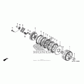 Схема вузла: Clutch (2) для Honda CRF150 CRF150F