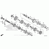 Схема узла: Трансмиссия для Honda CMX300 Rebel
