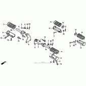 Схема вузла: Підніжки для Honda VT1100 Shadow ACE