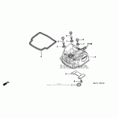 Схема вузла: Клапанна кришка для Honda CRF450 CRF450X