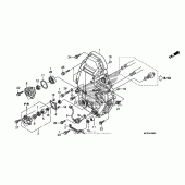Схема вузла: Rear crankcase cover для Honda ST1300 Pan-European