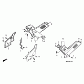 Схема вузла: Бічний обтічник для Honda CBR1000 CBR1000F