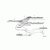 Схема узла: Mark для Honda VT750 Shadow Phantom