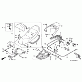 Схема узла: Сиденье для Honda FSC600 Silver Wing