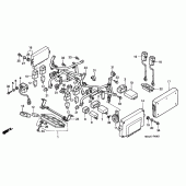 Схема узла: Cowl stay (ST1100A) для Honda ST1100 Pan-European