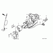 Схема вузла: Панель приладів (VT1100CS / CT) для Honda VT1100 Shadow