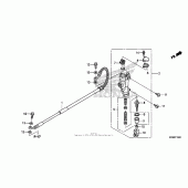 Схема узла: Задний тормозной цилиндр для Honda CRF250 CRF250R