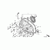 Схема узла: Правая крышка картера для Honda VTR250 VTR