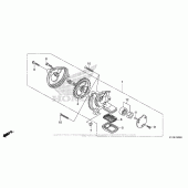 Схема вузла: Масляний насос для Honda CMX250 Rebel