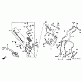 Схема вузла: Передній гальмівний циліндр (CBF1000A / T / S) для Honda CBF1000