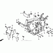 Схема вузла: Рама для Honda VT750 Shadow Deluxe
