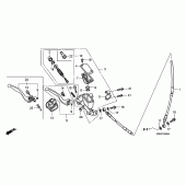 Схема вузла: Передній гальмівний циліндр для Honda CRF250 CRF250R