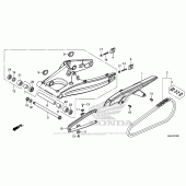 Схема вузла: Задній важіль (Маятник) для Honda CBR650F