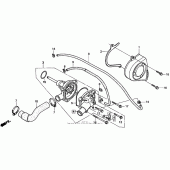 Схема вузла: Водяний насос для Honda CBR600 CBR600F3