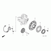 Схема вузла: Pulse generator / starting clutch для Honda VTR1000 Firestorm