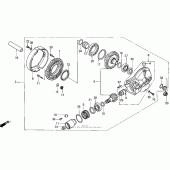 Схема вузла: Final driven gear для Honda VT1100 Shadow ACE