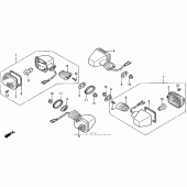 Схема вузла: Turn signal 96-97 для Honda CBR900RR CBR919RR Fireblade