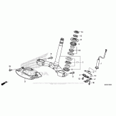 Схема вузла: Рульова траверса для Honda GL1800 Gold Wing F6B Bagger