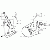 Схема вузла: Switch + cable для Honda GL1500 Valkyrie Tourer