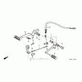 Схема вузла: Лапка гальма & Лапка перемикання для Honda CB600F 599