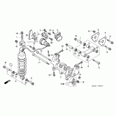 Схема вузла: Задня підвіска (VFR800A) для Honda VFR800 VFR