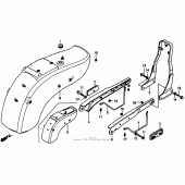 Схема узла: Заднее крыло для Honda VT1100 Shadow