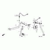 Схема вузла: Pedal / stand для Honda XL600 Transalp