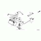 Схема вузла: Акумулятор для Honda CTX700