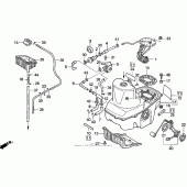 Схема вузла: Паливний бак для Honda ST1100 Pan-European