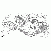 Схема вузла: Повітряний фільтр для Honda CB1300 Super Four