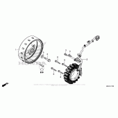 Схема вузла: Генератор для Honda CBR500