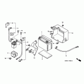 Схема узла: Аккумулятор для Honda XL650 Transalp