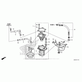 Схема вузла: Паливний насос для Honda VT1300 Fury
