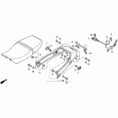Схема узла: Сиденье для Honda CB750 Nighthawk