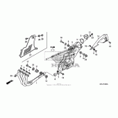 Схема вузла: Вихлопна система для Honda CBR1000 CBR1000RR (ABS) Fireblade
