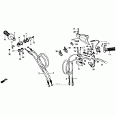 Схема вузла: Пульт управління рульовой 88-92 для Honda XR600