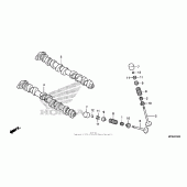 Схема вузла: Шток & Клапан для Honda CB1000 CB1000R