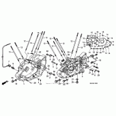 Схема вузла: Картер двигуна для Honda VTX1300