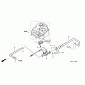 Схема вузла: Система вентиляція картера для Honda XL1000V Varadero