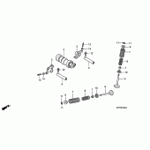 Схема вузла: Шток & Клапан для Honda CBR125