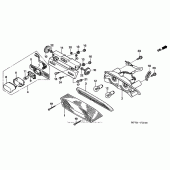 Схема вузла: Задній ліхтар (Стоп-сигнал) для Honda VT600 Shadow VLX