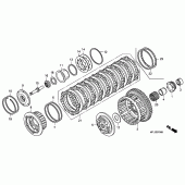 Схема узла: Сцепление для Honda CBR1000 CBR1000RR Fireblade