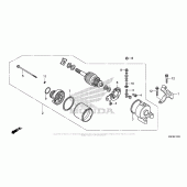 Схема вузла: Стартер електричний для Honda CRF250 CRF250X