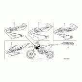 Схема вузла: Marks (02- 05) для Honda CRF450 CRF450R