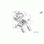 Схема вузла: Задній ліхтар (Стоп-сигнал) для Honda XR250