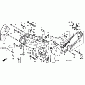 Схема узла: Рама для Honda CBR600