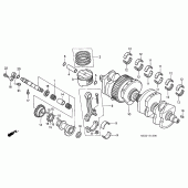 Схема вузла: Колінчастий вал & Поршень для Honda CB1300 Super Four