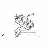 Схема вузла: Клапанна кришка для Honda CBR1000 CBR1000F