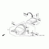 Схема вузла: Сидіння (vtx1800s) для Honda VTX1800